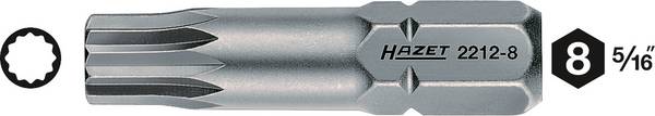 <br>  Hazet<br>  2212-6<br>  2212-6<br>  Multi-tand-Bit<br>  Drivning: 5/16"<br>  Output: Inner-flertandad (XZN)<br>  M6<br>  32 mm<br>