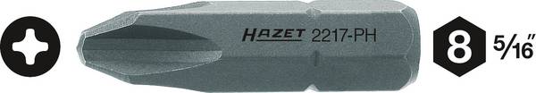 <br>  Hazet<br>  2217-PH3<br>  2217-PH3<br>  Stjärn-Bit<br>  Drivning: 5/16"<br>  Output: Stjärnspår Phillips<br>  PH 3<br>  32 mm<br>