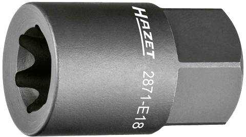 Hazetstålnyckel, modellnummer 2871-E18, lämplig för arbeten på fordon eller i verkstaden.