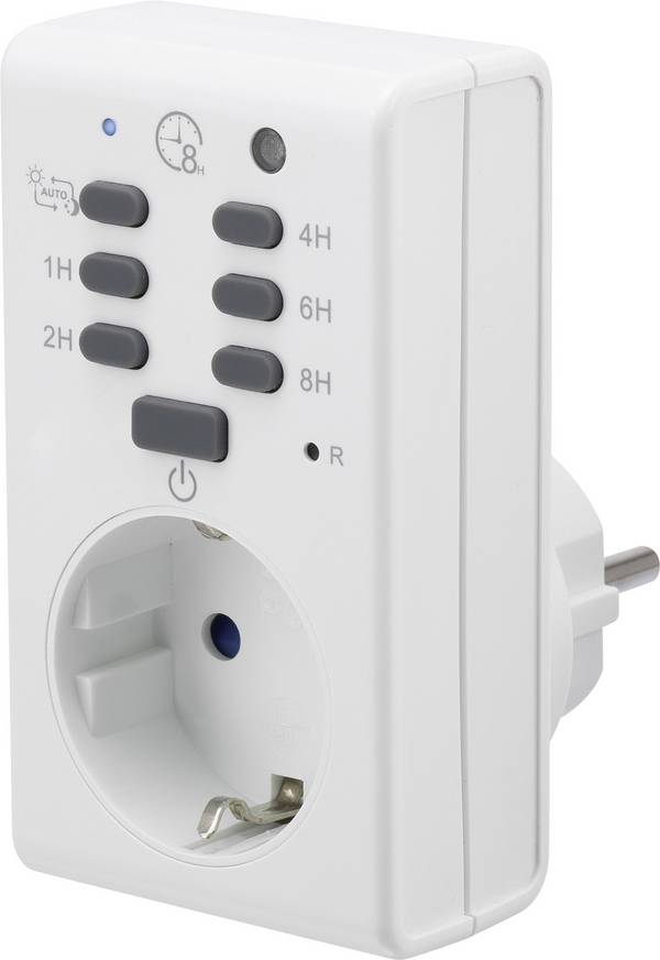 Renkforce 1289333 Kopplingsur analog  Dagsprogram  1800 W IP20 Dimfunktion, Nedräkningsfunktion