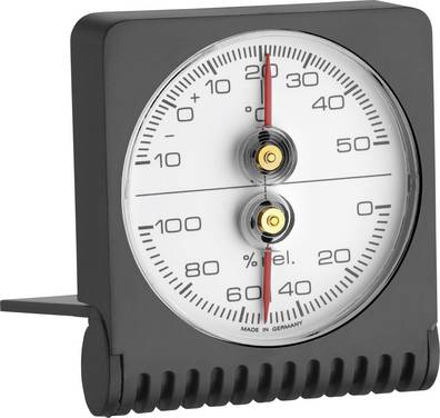 TFA Dostmann 7601 Termo-/Hygrometer Svart 7601