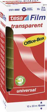 tesa OFFICE-BOX 57371-00002-06 tesafilm  Transparent (L x B) 33 m x 15 mm 10 st