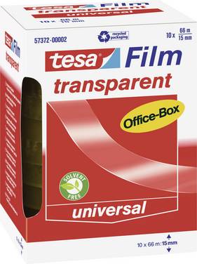 tesa OFFICE-BOX 57372-00002-01 tesafilm  Transparent (L x B) 66 m x 15 mm 10 st