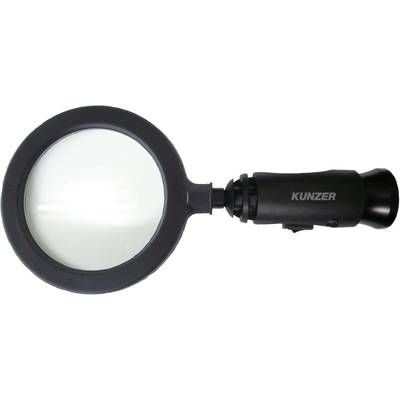 Kunzer 7LL01 Lupe Lupp med LED-belysning Linsstorlek: (Ø) 90 mm Svart