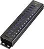 Renkforce RF-3897144 USB-hubb 13 Port USB-A USB 3.0 5 GBit/s Aluminiumhölje, väggfäste, med snabb-laddning RF-3897144