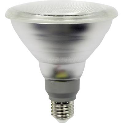 En enstaka LED-glödlampa med silverfärgad sockel och genomskinligt glas, lämplig för energisnål belysning.