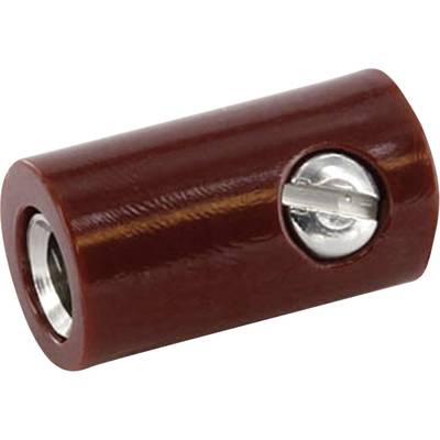 econ connect HOKBR Labhylsa Koppling rak Stift-Ø: 2.6 mm Brun 1 st