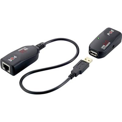 USB 2.0 Förlängning via nätverkskabel RJ45 LogiLink UA0207 50 m