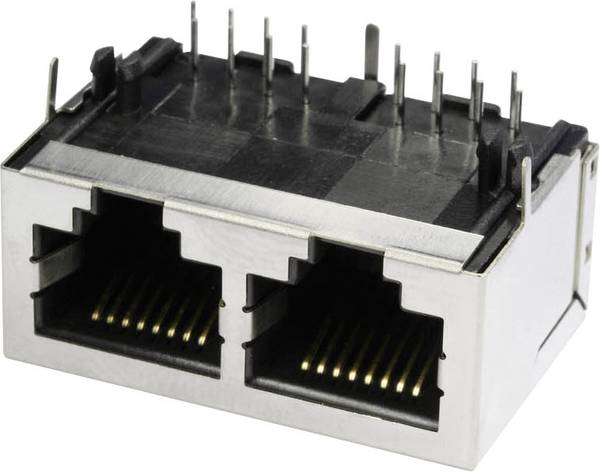 econ connect 3012S02 Multiport 2 x RJ45  3012S02 Hona inbyggd horinsontell  Poler: 8 Antal poler (RJ) 8P8C Metall 1 st
