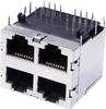 econ connect 3022S2 Dubbeldäckad MultiPort 4 x RJ45 3022S2 Hona inbyggd horinsontell Poler: 8 Antal poler (RJ) 8P8C Metall 1 st