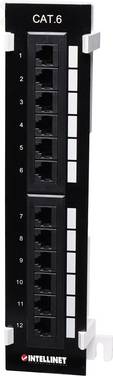 Intellinet 560269 16 + 4 Port Nätverk Patchpanel 254 mm (10") CAT 6 1 U Flerfärgad Bestyckad
