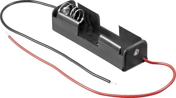 Goobay 11460 Batterihållare 1 AA (R6) Kabel (L x B x H) 57.5 x 16 x 13.5 mm
