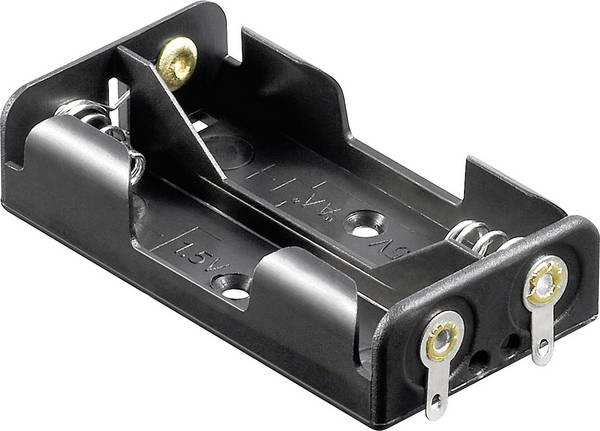 Goobay 46552 Batterihållare 2 AA (R6) Lödanslutning (L x B x H) 58 x 32 x 14.5 mm