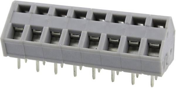 Degson DG245-5.0-04P-11-00AH Fjäderterminalblock 3.31 mm² Antal poler 4 Grå 1 st