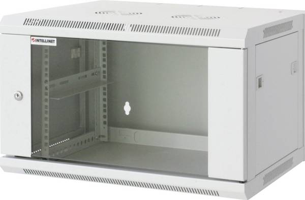 Intellinet 711760 19" Nätverksrack (B x H x D) 600 x 370 x 450 mm 6 U Grå-vit (RAL 7035)
