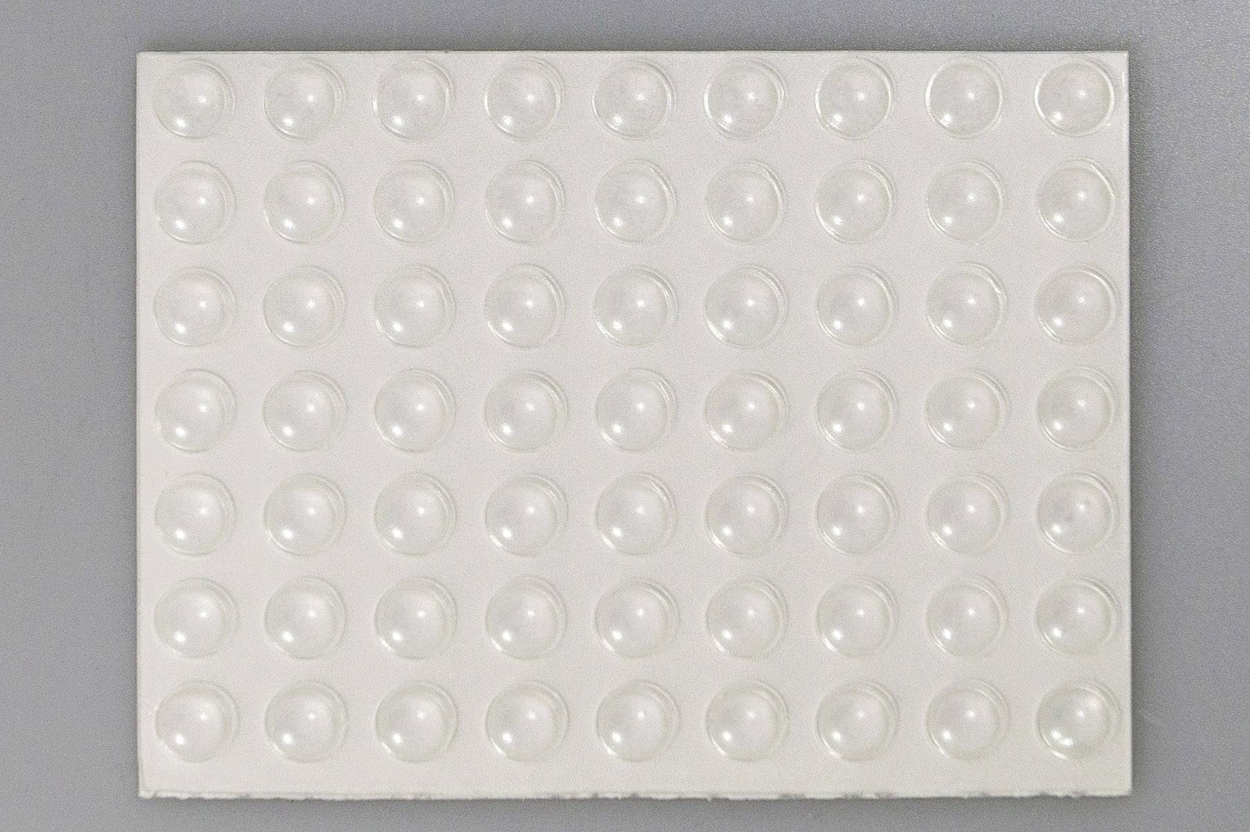 TOOLCRAFT 2008C126-C Apparatfot självhäftande, rund Transparent (Ø x H) 7.9 mm x 2.2 mm 126 st