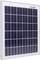 En solarpanel med rektangulära solceller i en vit ram, lämplig för omvandling av solljus till elektrisk energi.