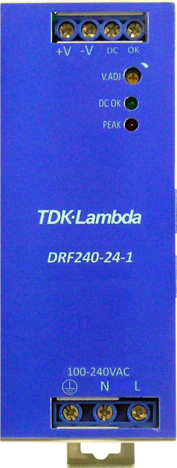TDK-Lambda DRF120-24-1/HL DIN-skena nätaggregat  24 V/DC  120 W Antal utgångar:1 x  Innehåll 1 st