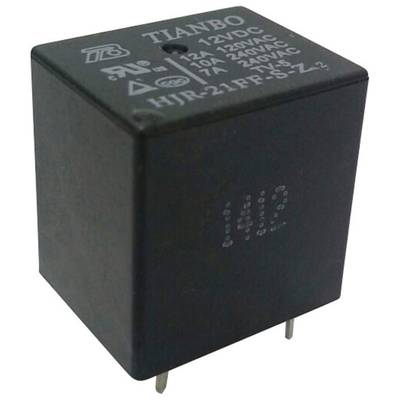 Tianbo Electronics 1366479 HJR-21FF-S-Z 12VDC Kretskort-relä 12 V/DC 15 A 1 switch 1 st 