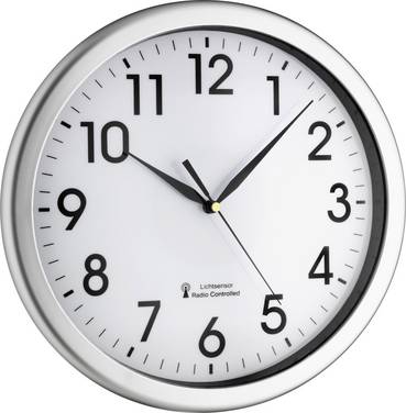 TFA Dostmann 60.3519.02 DCF Väggklocka 30.8 cm x 43 mm Silver