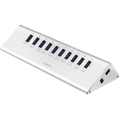 LogiLink UA0229 12 + 4 Port USB-Hub 3.0 Silver