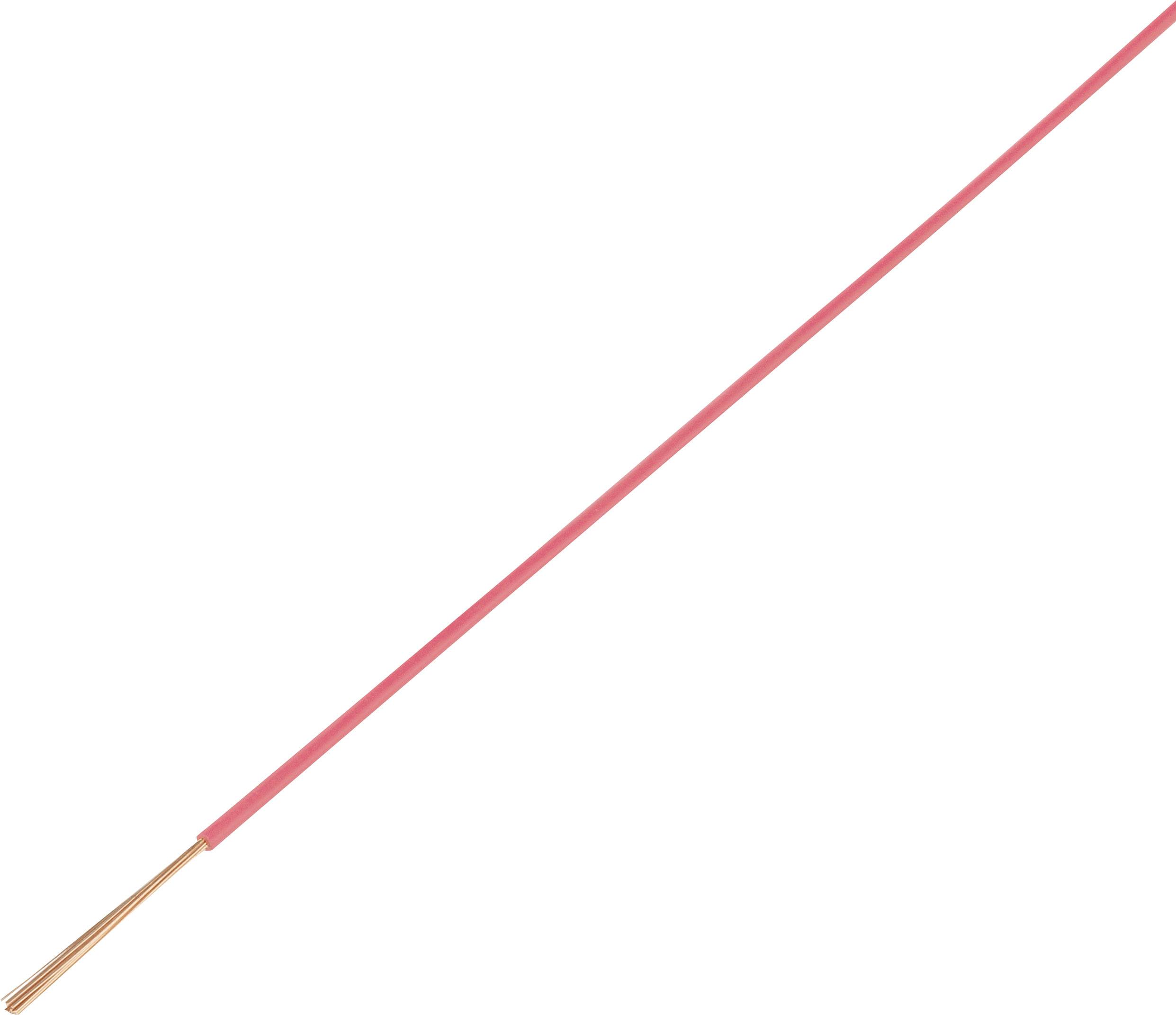 TRU COMPONENTS 1564283 Fordonsledning FLRY-B 1 x 0.50 mm² Rosa 50 m