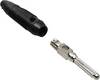 BKL Electronic 072162 Labbpropp Kontakt hane rak Stift-Ø: 4 mm Svart 1 st