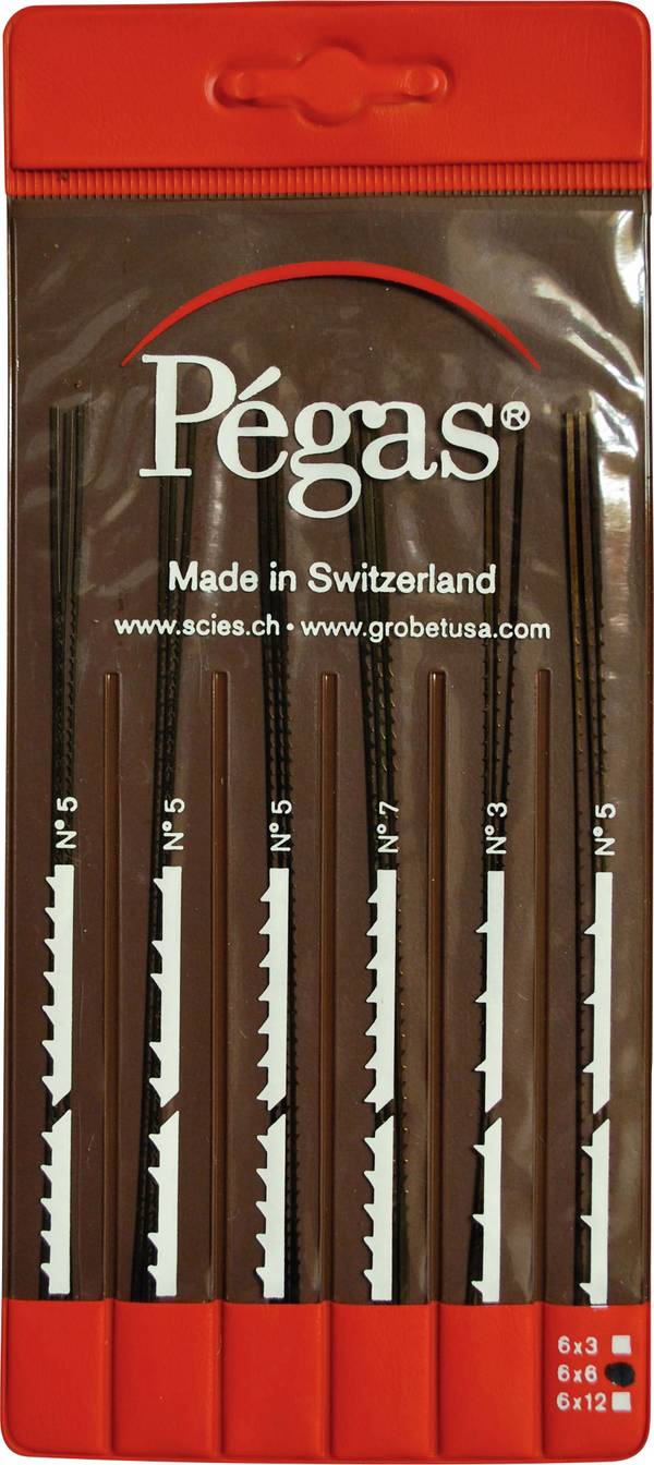 Pegas PS906x6DI 1 set 6-delars lövsågbladsats