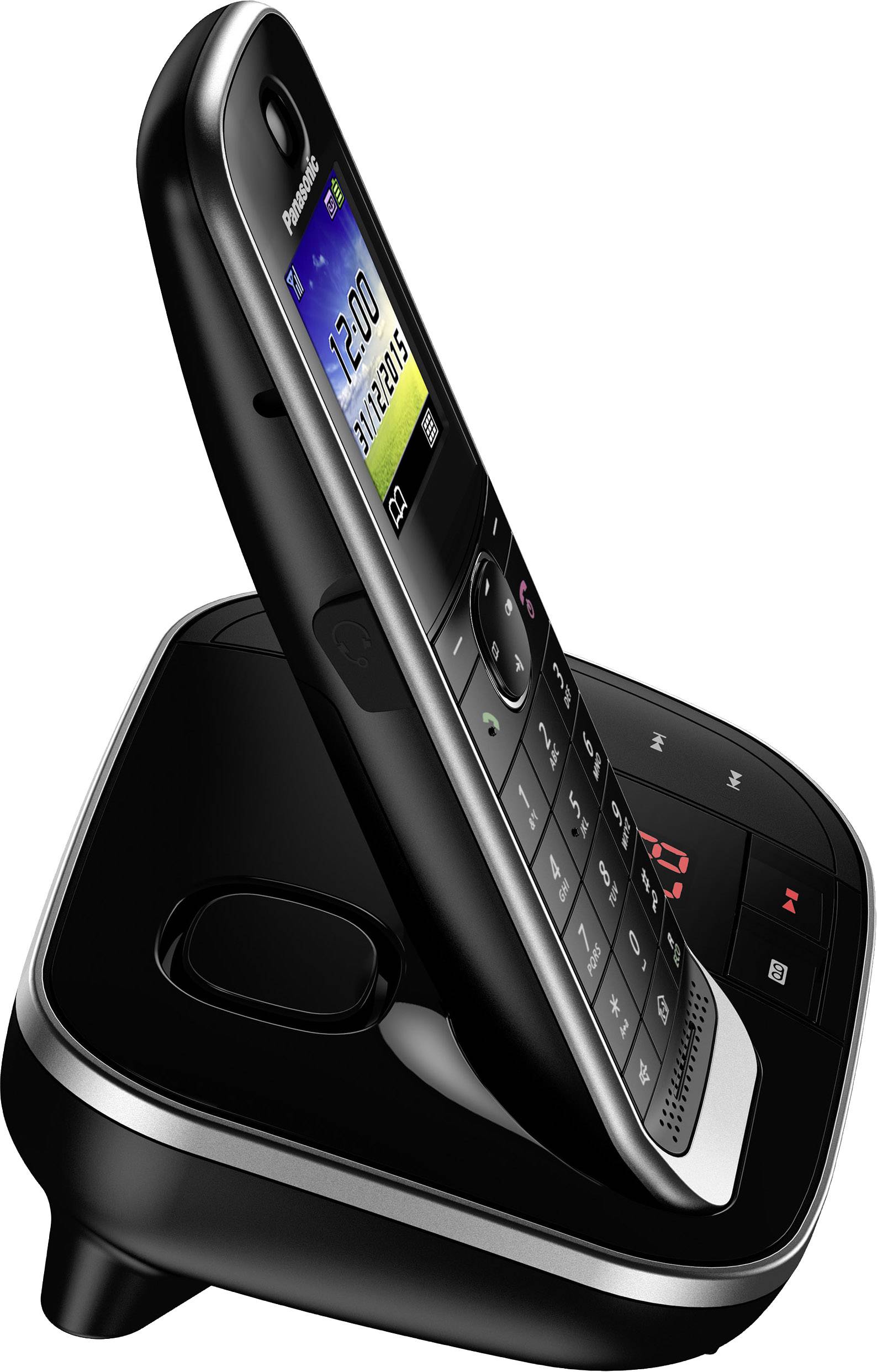 Panasonic KX-TGJ320GB Trådlös telefon analog Svart | Conrad.se