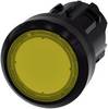 Siemens 3SU10010AB300AA0 3SU1001-0AB30-0AA0 Tryckknapp för lampa Flat ställdon, Plastfrontring Gul 1 st