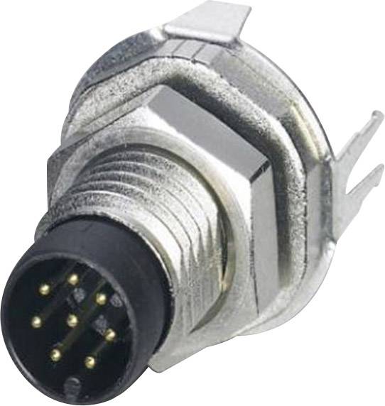 Kontakt med metallhölje och flera guldpläterade stift för elektroniska anslutningar.