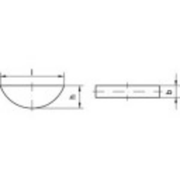 TOOLCRAFT  138919 Fjäderbricka   DIN 6888   Stål C45K  100 st