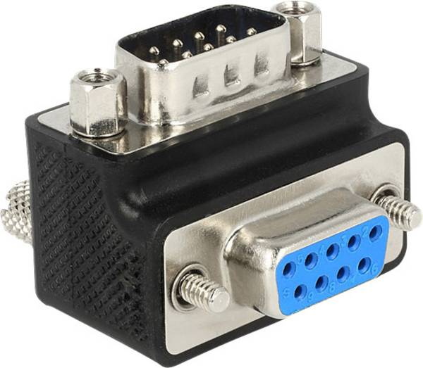 Delock Seriell Adapter [1x D-SUB hane 9-pol - 1x D-SUB hona 9-pol] 0 mm Svart