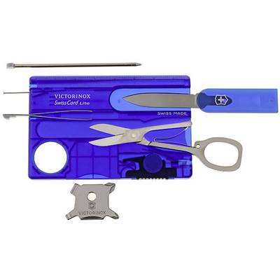 Victorinox SwissCard Lite 0.7322.T2 Fickverktygs-set Antal verktyg 13 Safir (transparent)