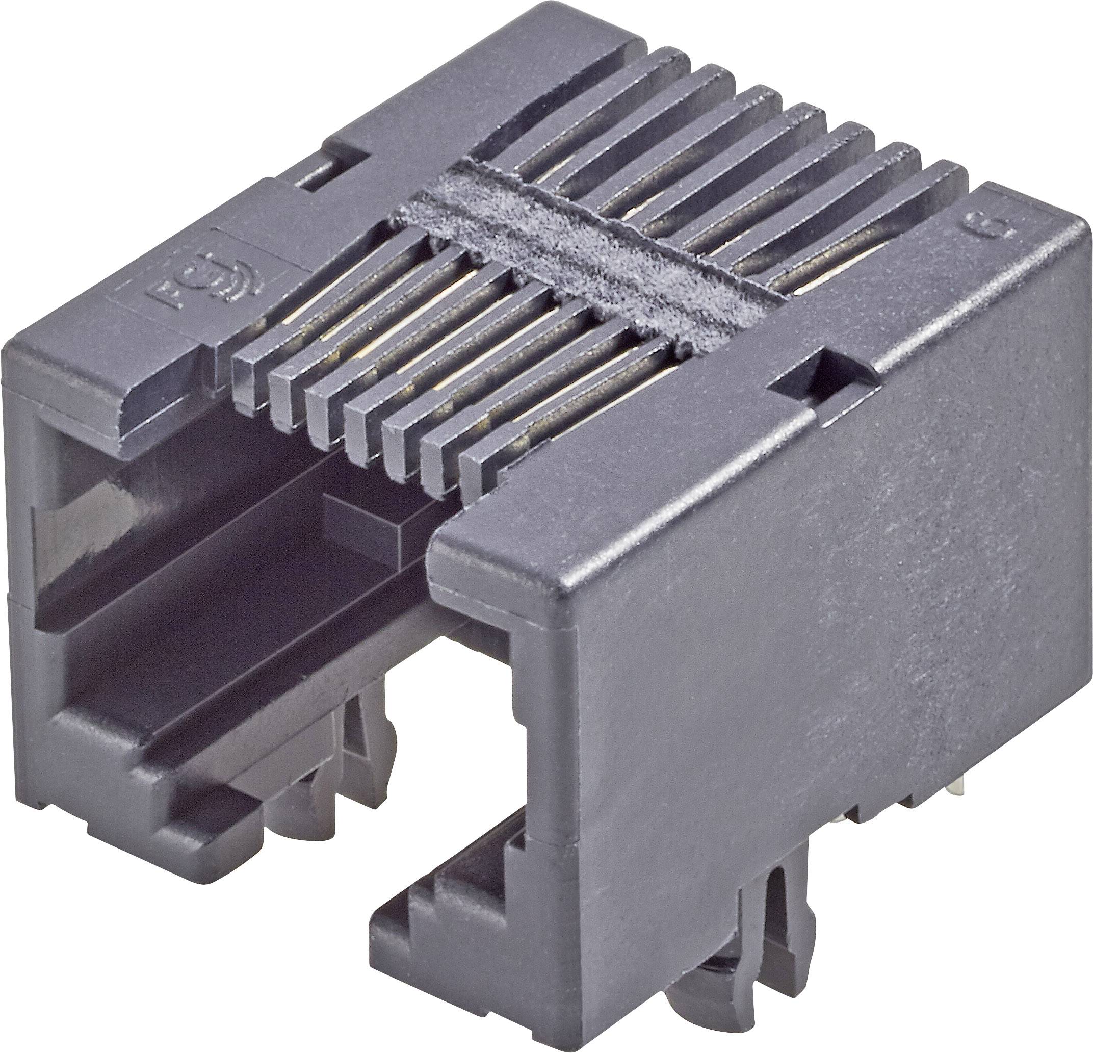 FCI Modular jacks RJ45-anslutning för inbyggnad 54601-908WPLF Hona inbyggd horinsontell Poler: 8P8C Svart 1 st