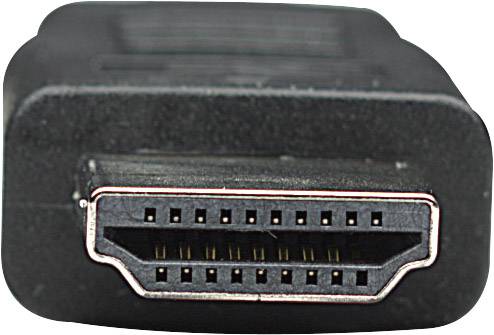 En HDMI-kontakt med flera stift för överföring av ljud- och videosignaler i hög kvalitet mellan enheter.