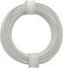 Donau Elektronik 105-5 Kopplingstråd 1 x 0.20 mm² Vit 10 m