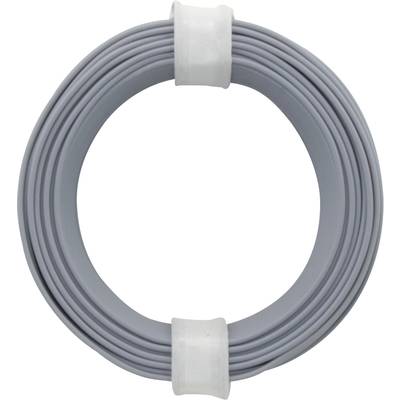 Donau Elektronik 105-9 Kopplingstråd 1 x 0.20 mm² Grå 10 m