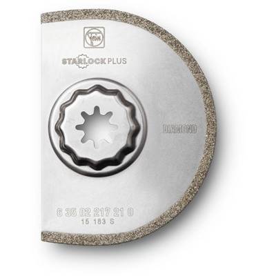 Diamantsegmentblad med 'Starlock Plus' snabbbytessystem, lämpligt för precision och längre hållbarhet vid bearbetning av hårda material.
