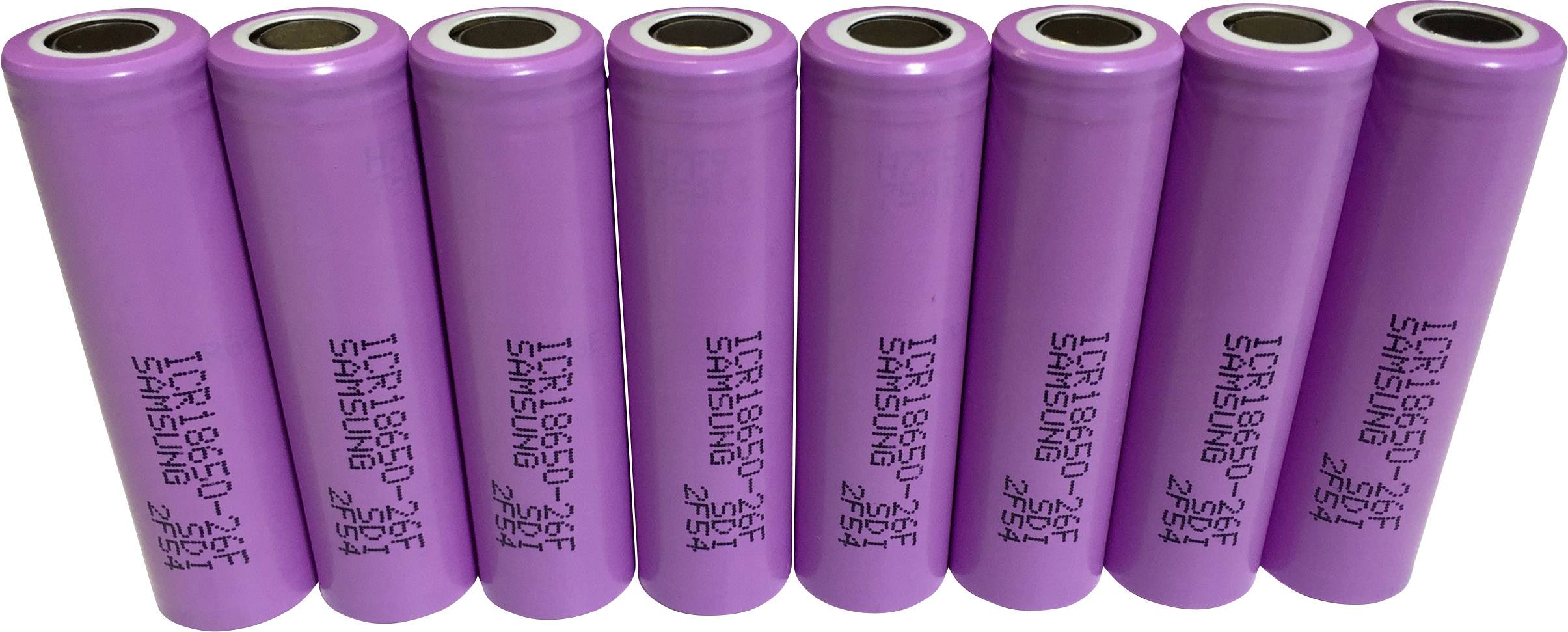 Specialbatteri laddbart 18650 Flat-Top Li-Ion Samsung 3.7 V 2550 mAh 8 st