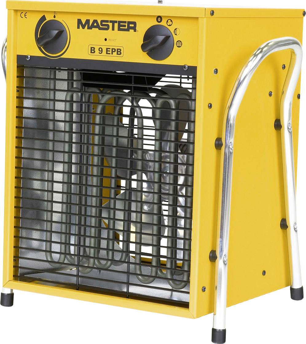 Master Klimatechnik B-9IT Byggfläkt 4500 W, 9000 W Gul, Svart