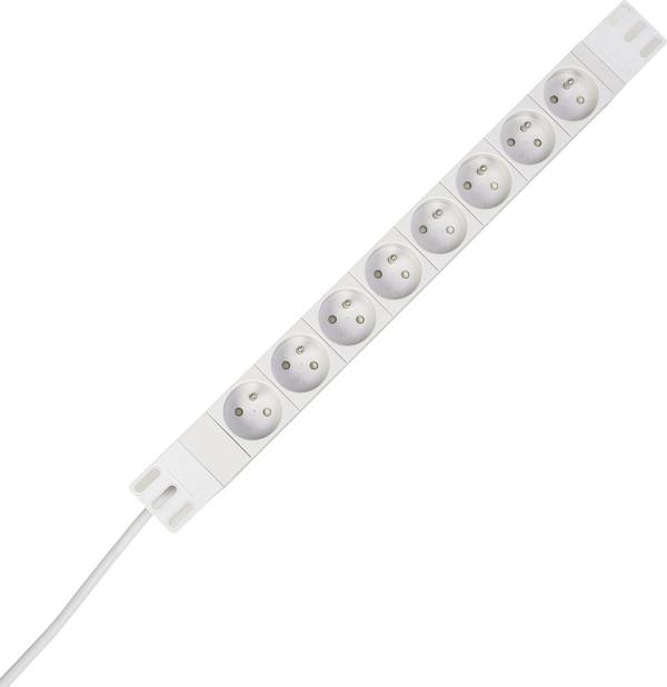 Kopp 931804014 Förgreningsdosa 19" 8x Vit FR-kontakt 1 st