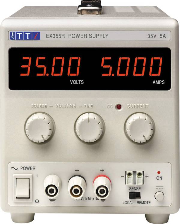Aim TTi EX355R Laboratorieaggregat, justerbar  0 - 35 V/DC 0 - 5 A 175 W   Antal utgångar 1 x