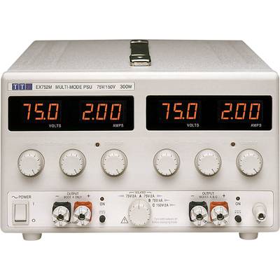 Aim TTi EX752M Laboratorieaggregat, justerbar 0 - 150 V/DC 0 - 2 A 300 W Antal utgångar 2 x
