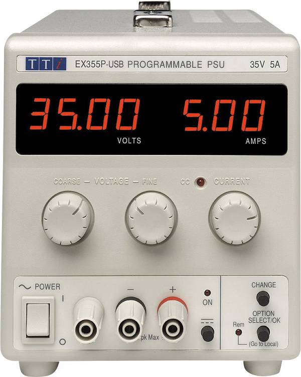 Aim TTi EX355P-USB Laboratorieaggregat, justerbar  0 - 35 V 0 - 5 A 175 W   Antal utgångar 1 x
