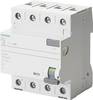 Siemens 5SV33466KL Jordfelsbrytare A 4-polig 63 A 0.03 A 400 V