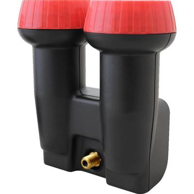 MegaSat Diavolo Single-LNB Monoblock Abonnenter: 1 Matning: 40 mm förgylld anslutning, Väderskydd Svart, Röd