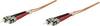 Intellinet 515757 Fiberoptik LWL Anslutningskabel 1.00 m Orange [1x ST-15-stiftdon - 1x ST-15-stiftdon] 62,5/125 µ Multimode OM1