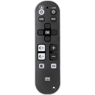 One For All TV Zapper URC6810 Universal Fjärrkontroll Svart, Vit