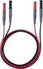 testo 0590 0013 Säkerhets-mätledning-Set 4 mm stiftdon 4 mm stiftdon 1.00 m Svart, Röd 1 st